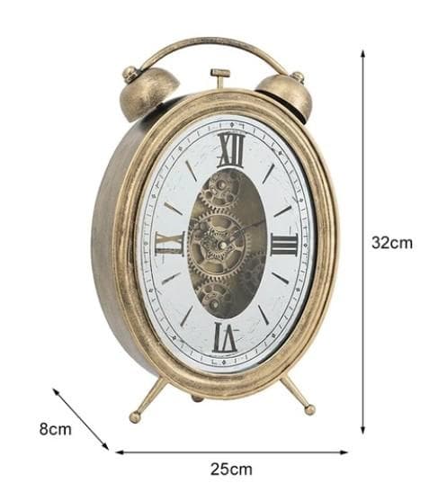 置時計 ゴールド アンティーク イタリアン 振り子 歯車 85610CK