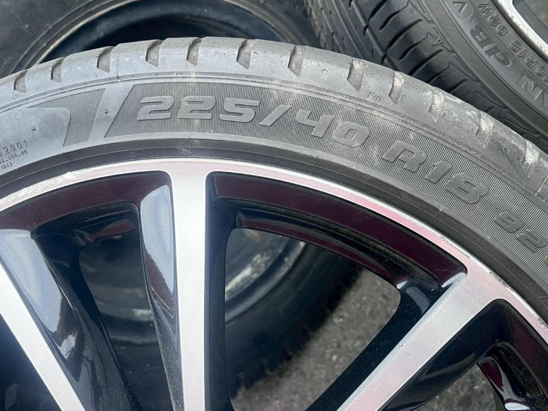 ベンツBクラス純正AW　夏４本セット 225/40/18ピレリドラゴンスポーツ