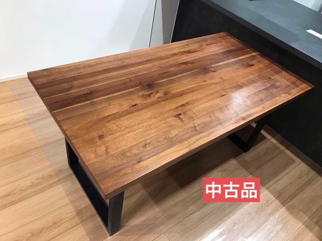 【売れなけば即消去】ダイニングテーブル　ウォールナット色　4人掛け