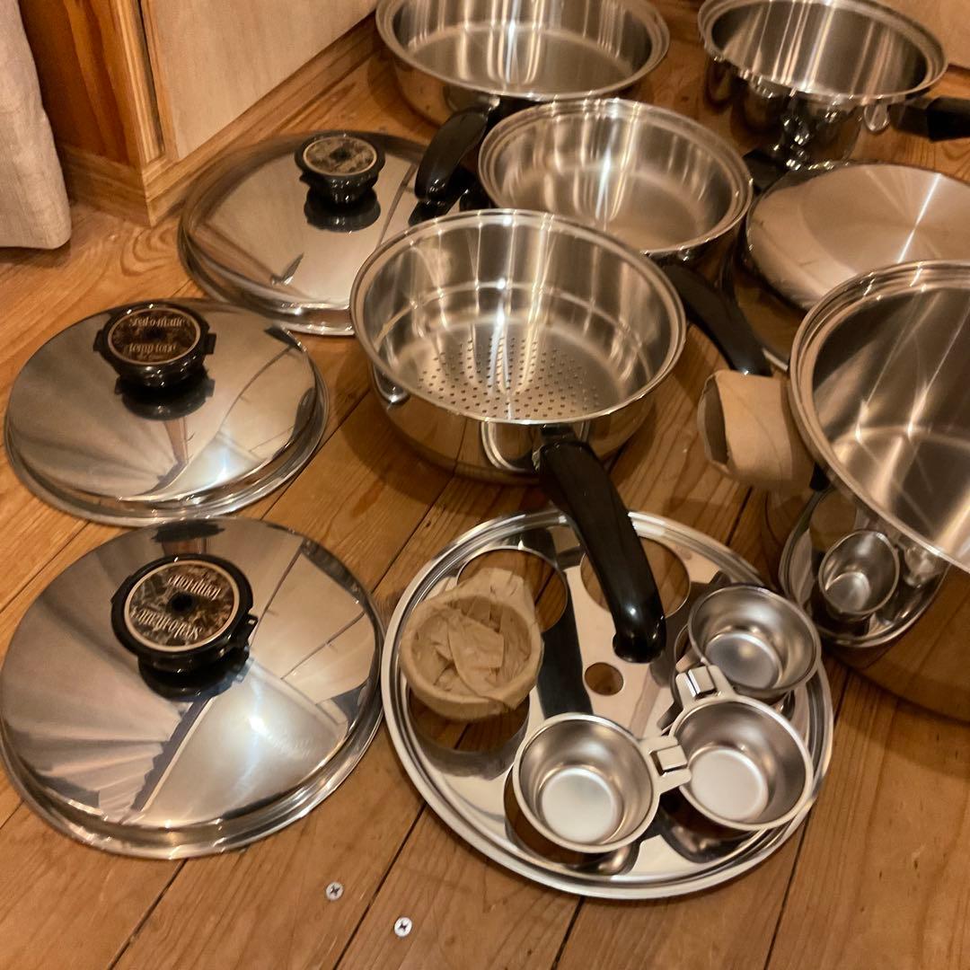 新品！高級 鍋 フライパン シール オ マティック USA ステンレス 無水鍋