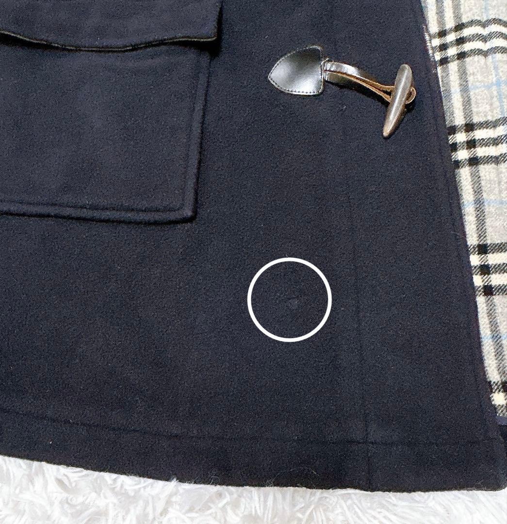 バーバリーロンドン ダッフルコート ノバチェック ネイビー 160A 通勤 通学