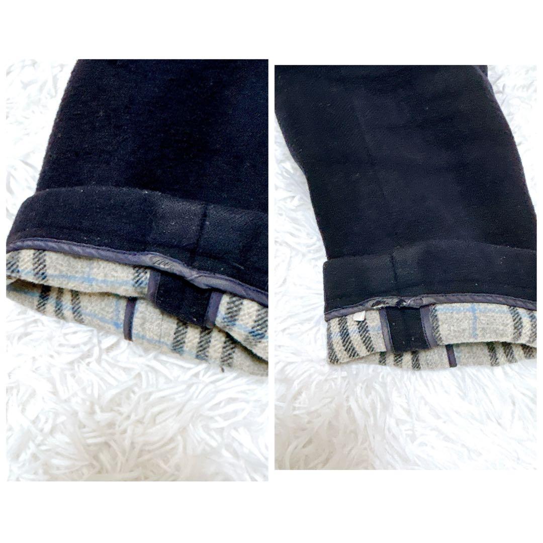 バーバリーロンドン ダッフルコート ノバチェック ネイビー 160A 通勤 通学