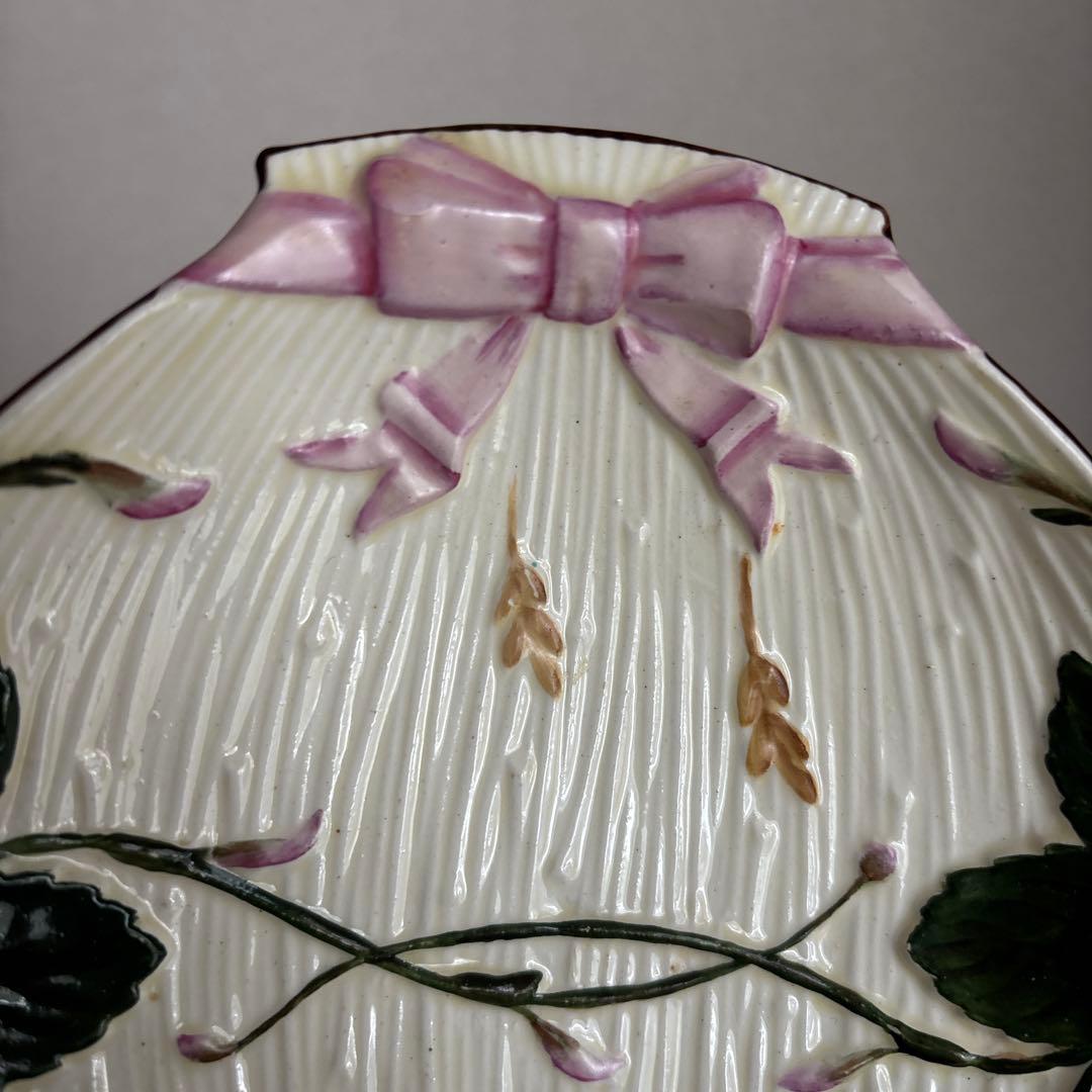 【超希少】ウェッジウッド マジョリカ ストロベリー＆リボン サンデーディッシュ