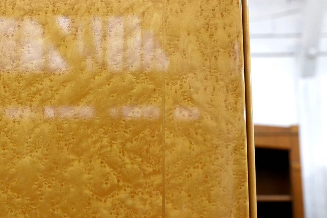 GMHK385○IDC大塚家具 松岡家具 シャンドール バーズアイメープル 洋服