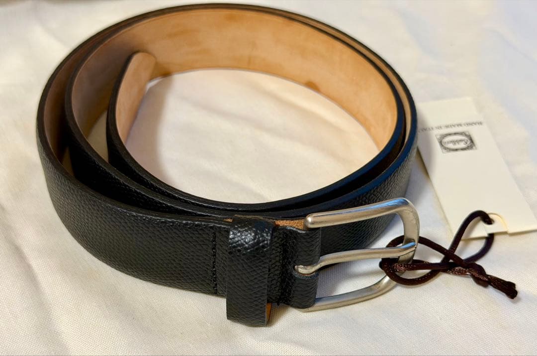 Saddlers サドラーズ ベルト サフィアーノレザー ブラック 85