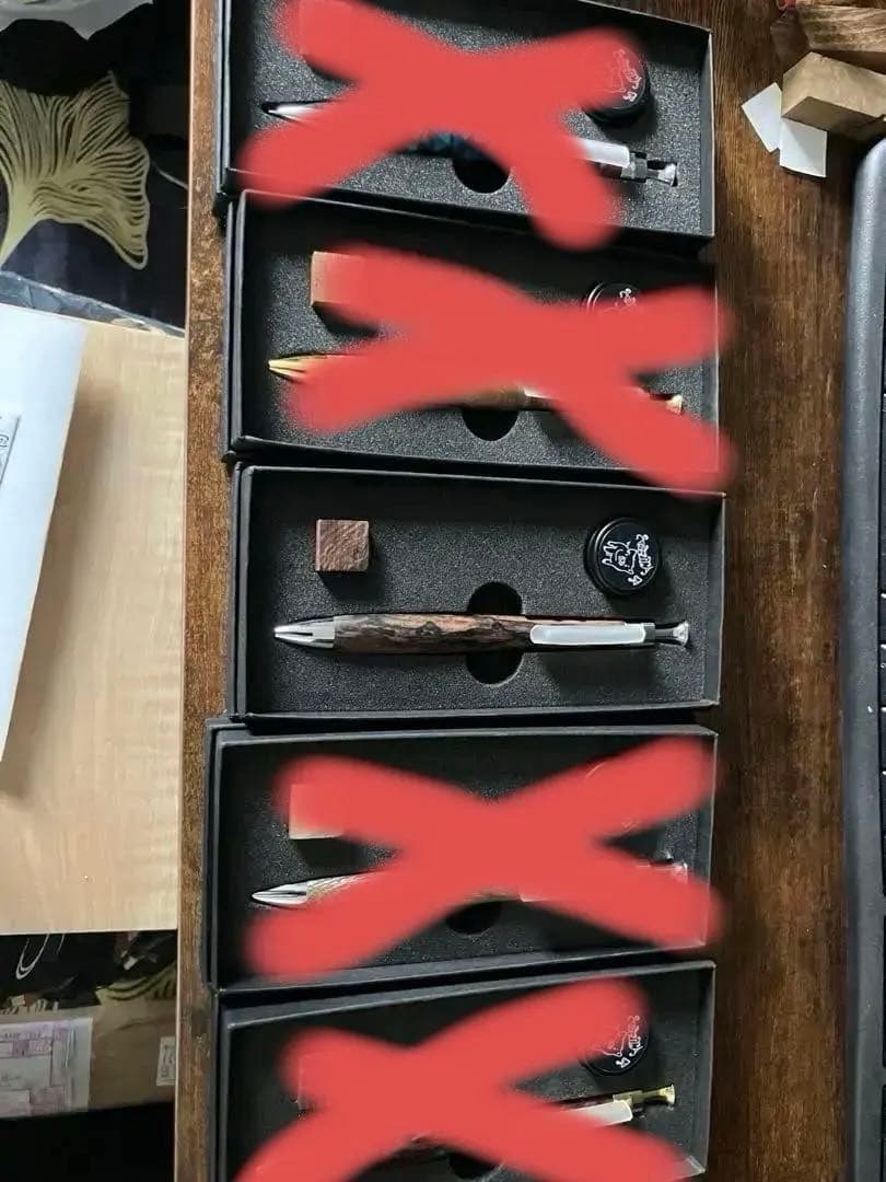 こぶた工房 他 木軸ペン6本セット