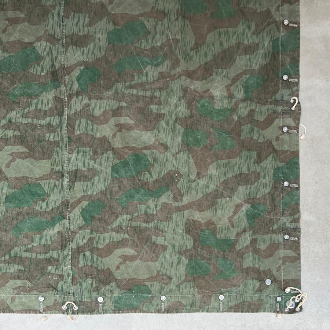 ②1942年製 スイス軍幕 スプリンターカモ ツェルトバーン ミリタリー テント