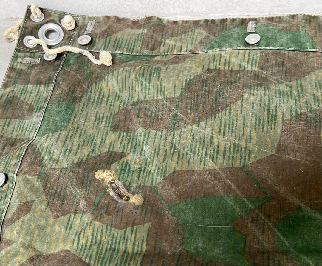 ②1942年製 スイス軍幕 スプリンターカモ ツェルトバーン ミリタリー テント