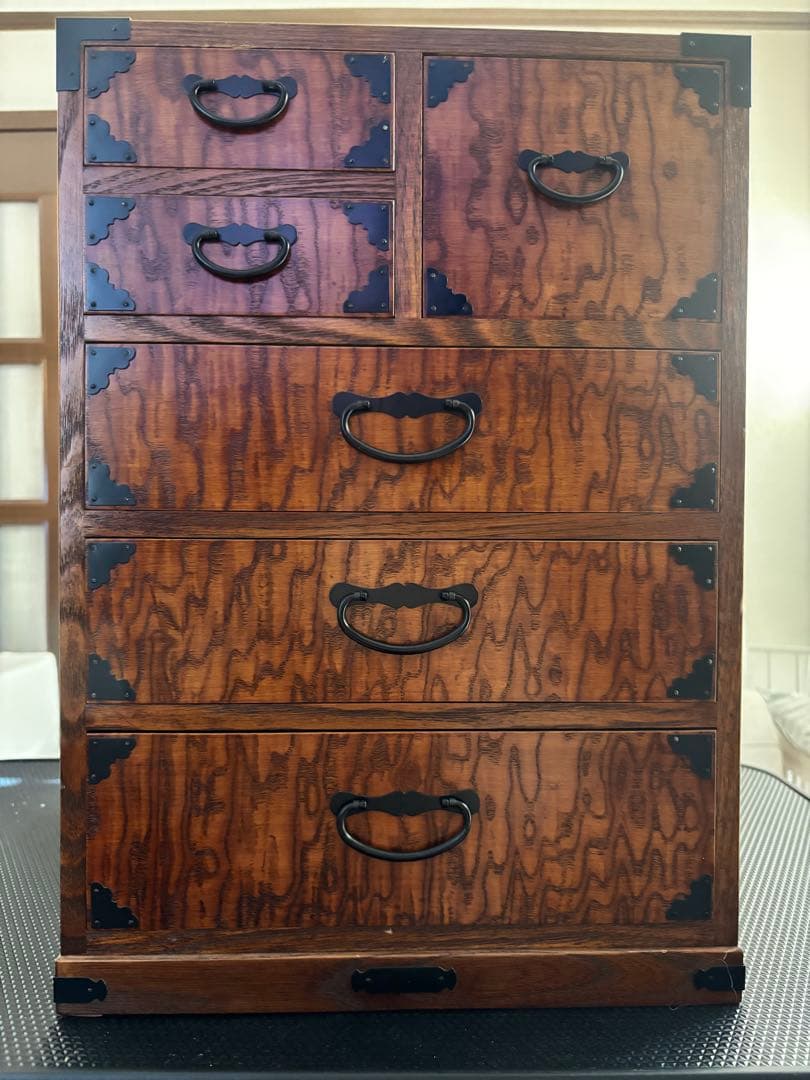 【状態良】Yamakaヤマカ和風箪笥薬棚　レトロビンテージ古風