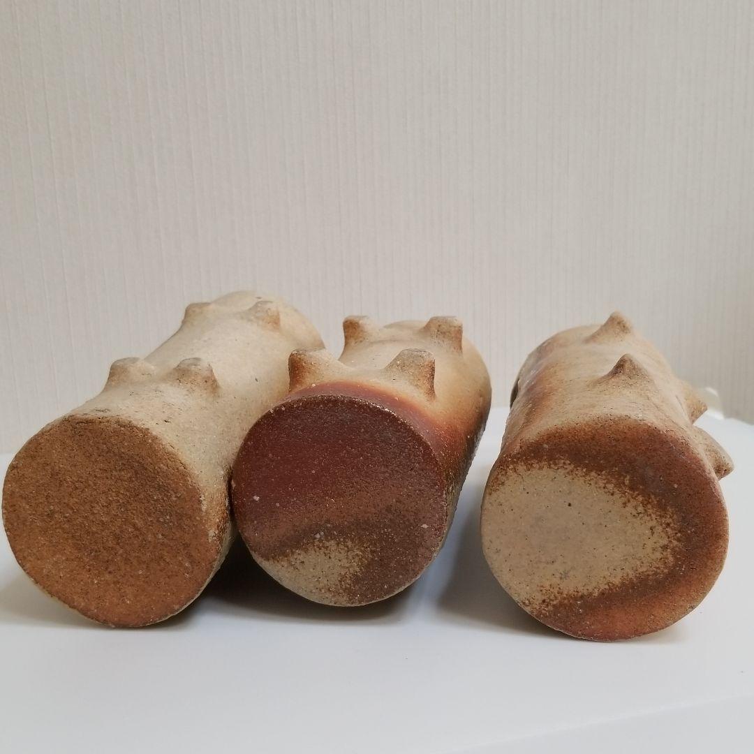 陶器の植木鉢　陶器の電車　3連結セット