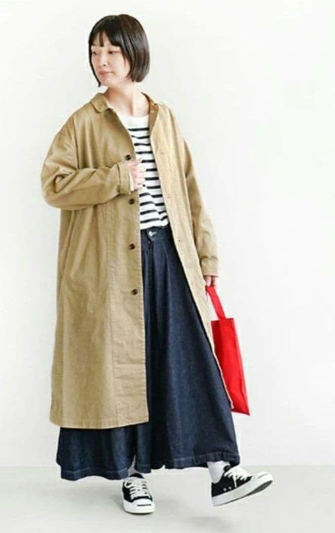 HARVESTY ハーベスティ チノクロスオーバーコート　サイズ1