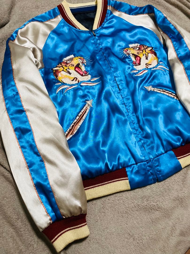 tepeeテーラー東洋 日本限定 スカジャン HAWAII 虎ワシ サテン