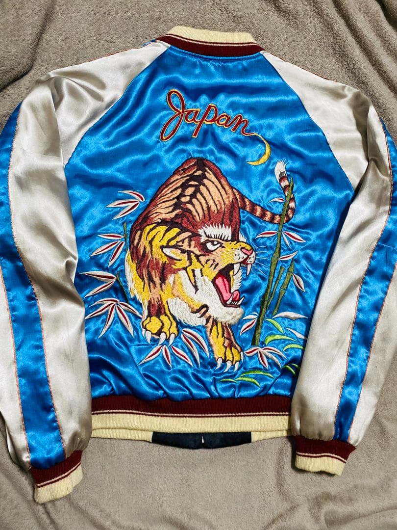 tepeeテーラー東洋 日本限定 スカジャン HAWAII 虎ワシ サテン