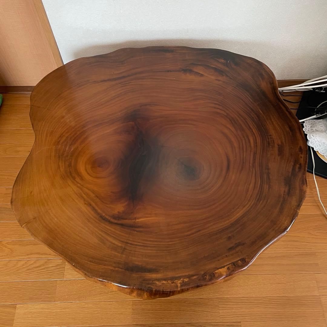 【ラケット倶楽部】一枚板　天然木材　ローテーブル