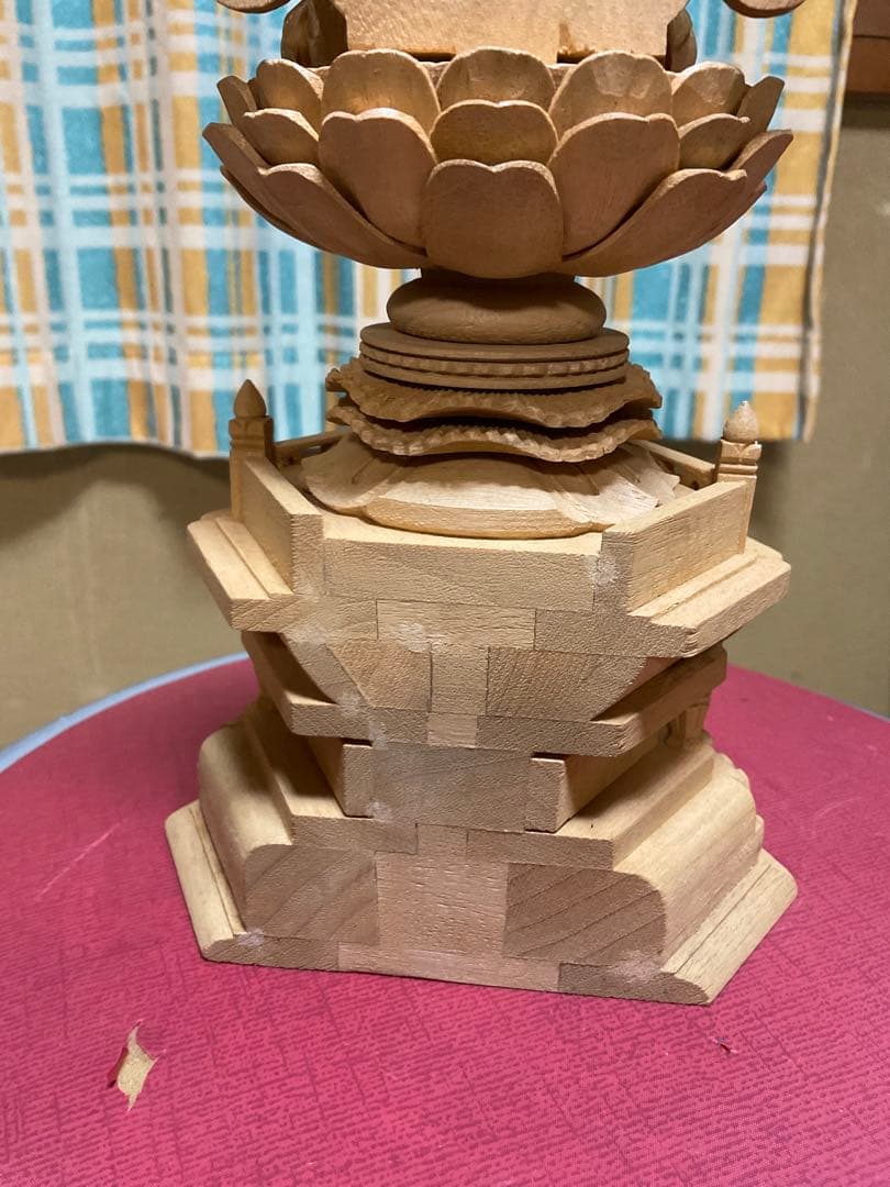 仏像／楠造り・阿弥陀如来座像　新品・現状品【高さ33cm 幅／12cm 美品】。