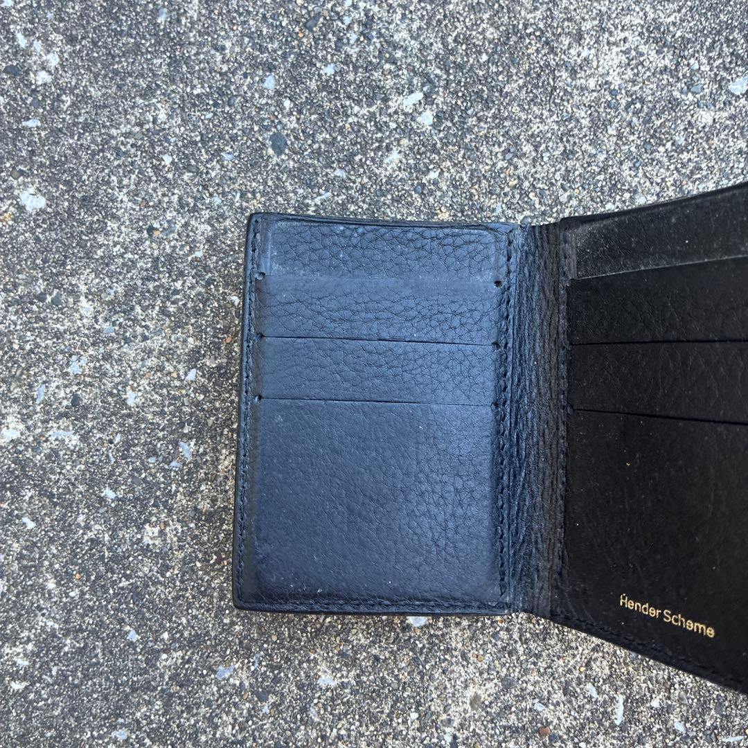 Hender scheme trifold wallet 三つ折り財布 黒