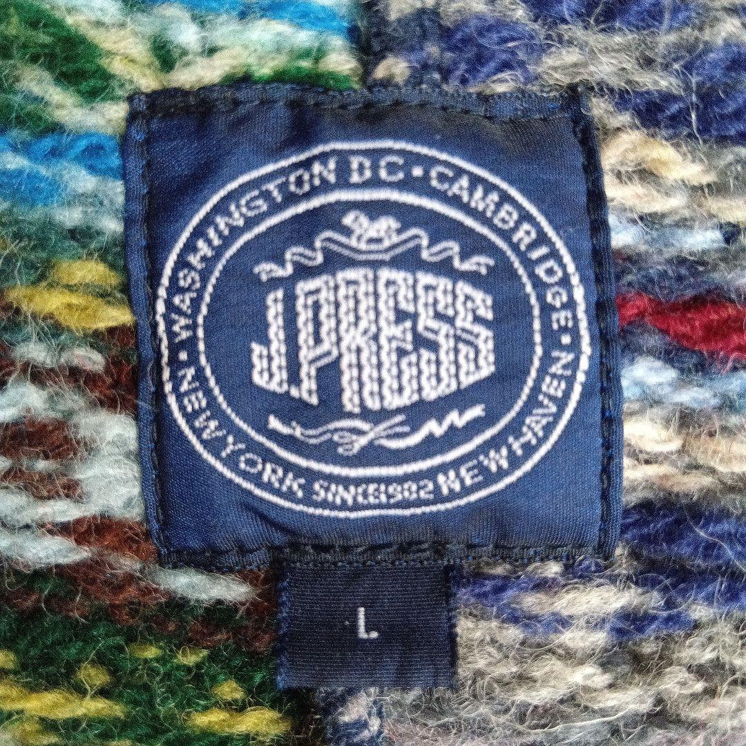 ♦美品♦ジャミーソンズ カーディガン シェトランドウール フェアアイル柄 L