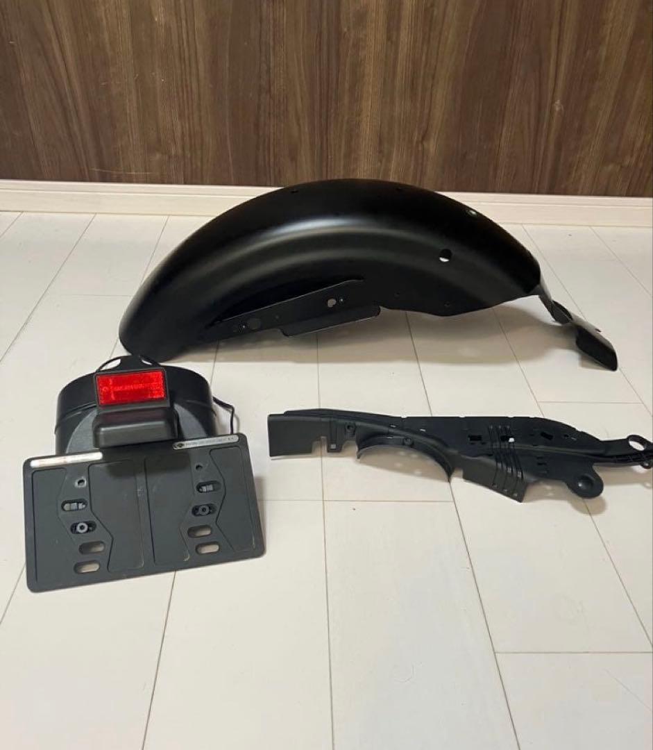 純正　XL883Nリアフェンダー　ナンバーブラケットセット