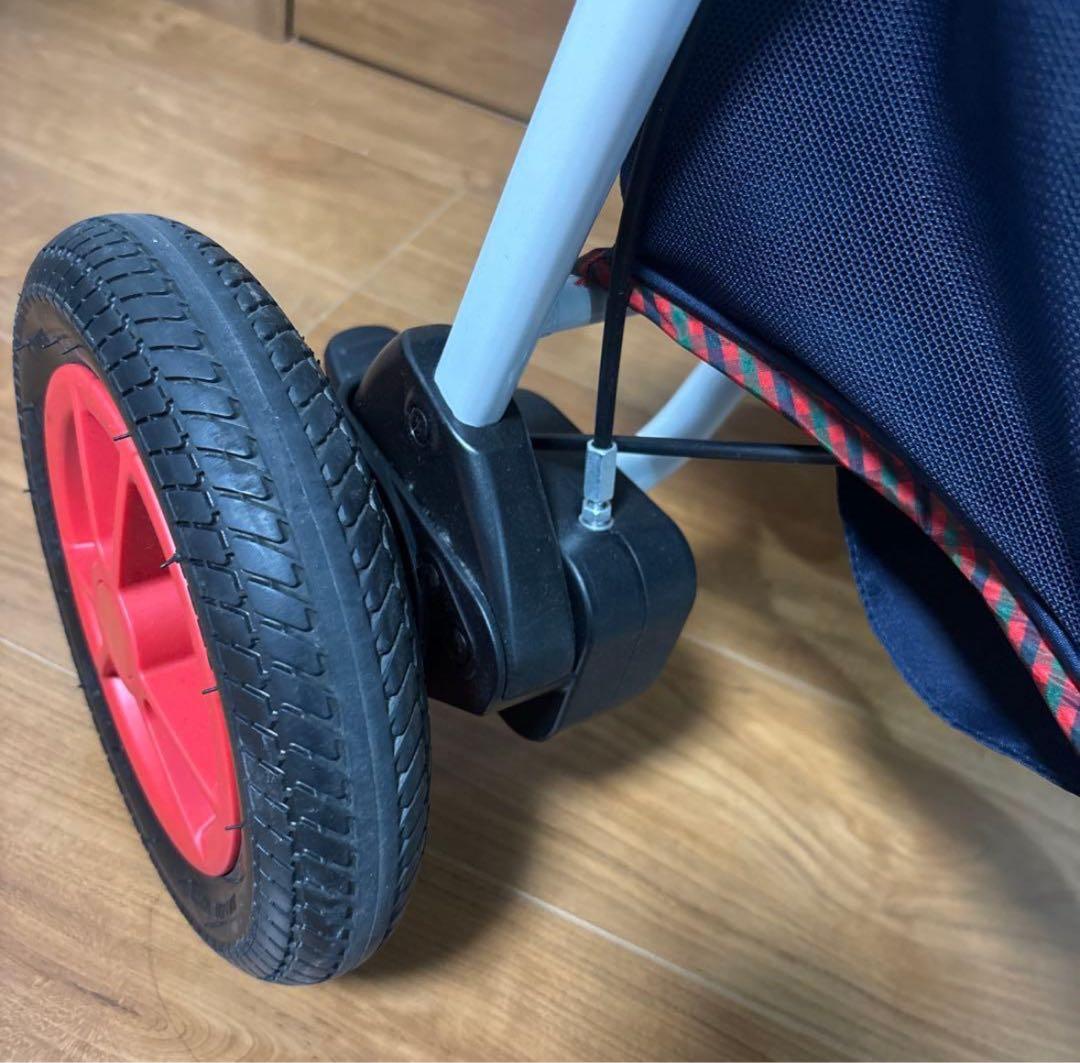 美品　おまけ付　familiar アップリカ　ネイビー ベビーカー　Aprica