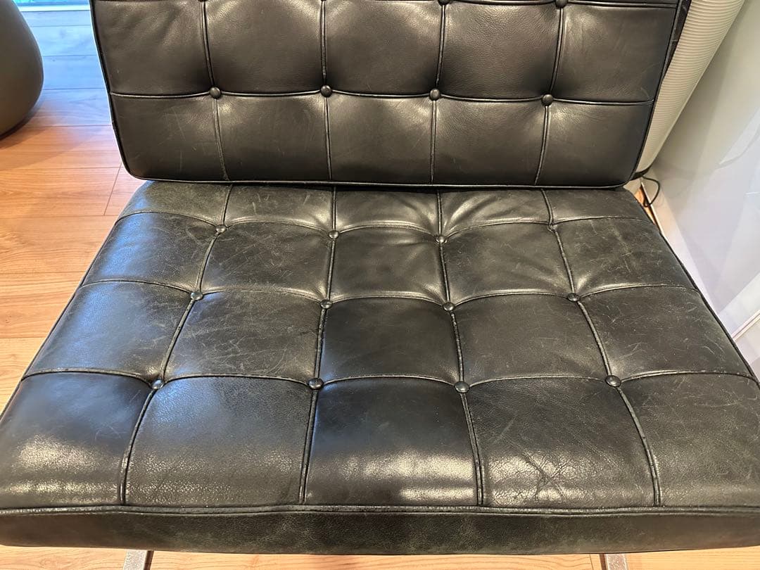 世田谷区引き取り限定　バルセロナチェア　チェア＋オットマンセット