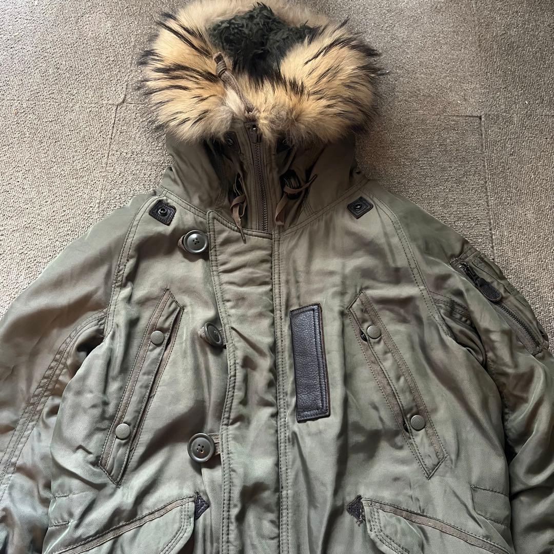 y2k ノームコア g.o.a bore flight jacket