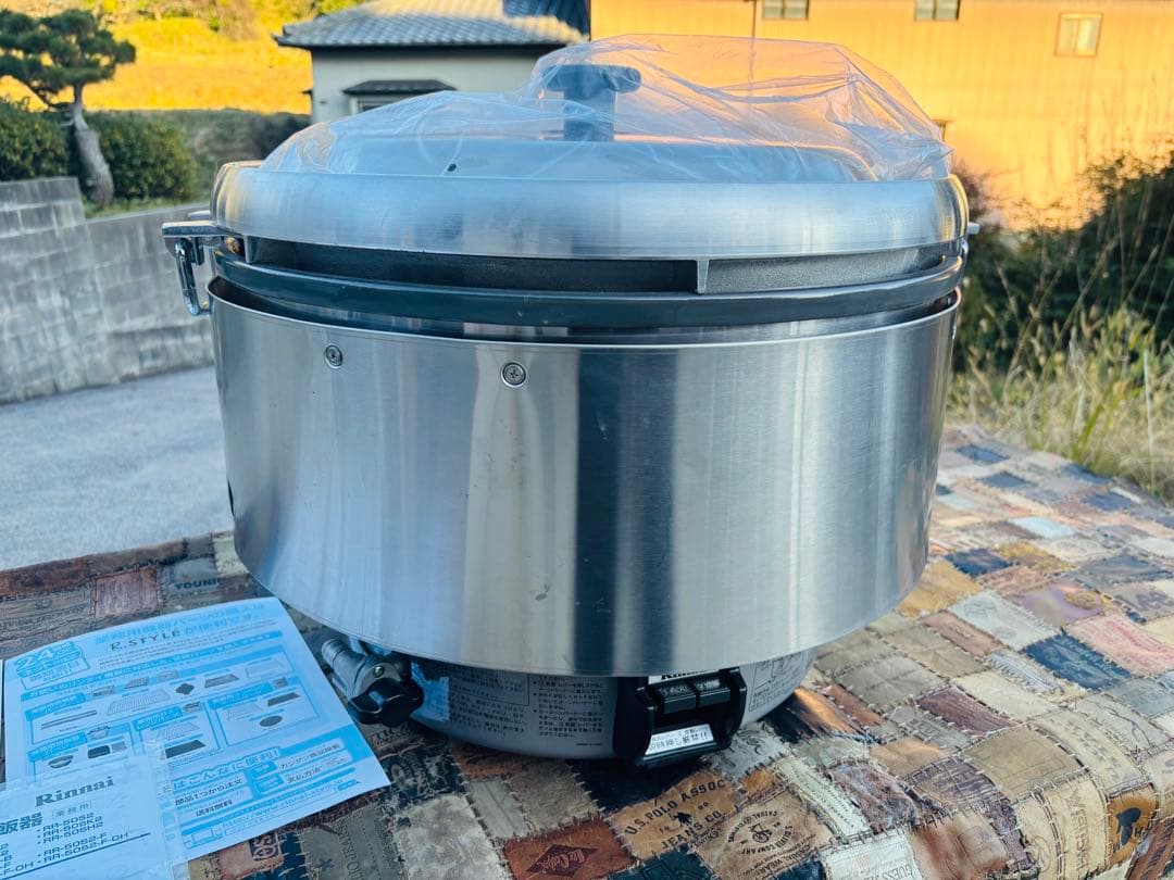 L91★Rinnai★未使用品 ガス炊飯器 業務用 5升焚き 都市ガス 取説付