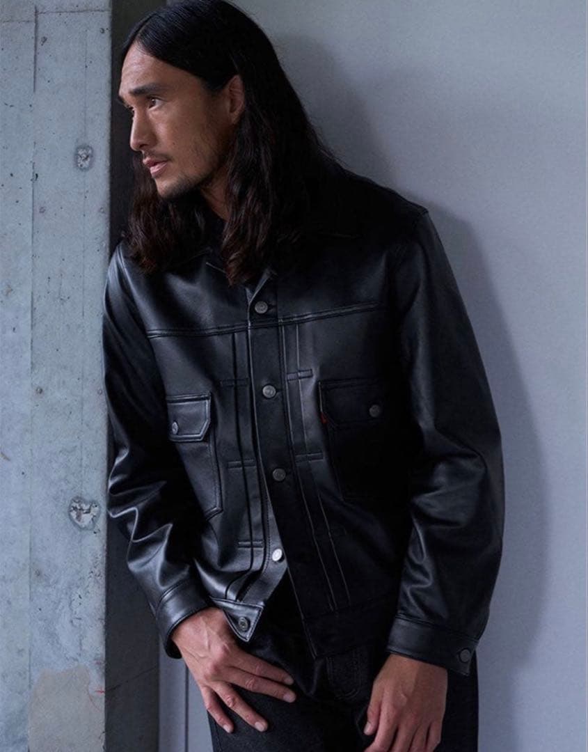 【新品】Levi's PREMIUM BLACK LEATHER JACKET