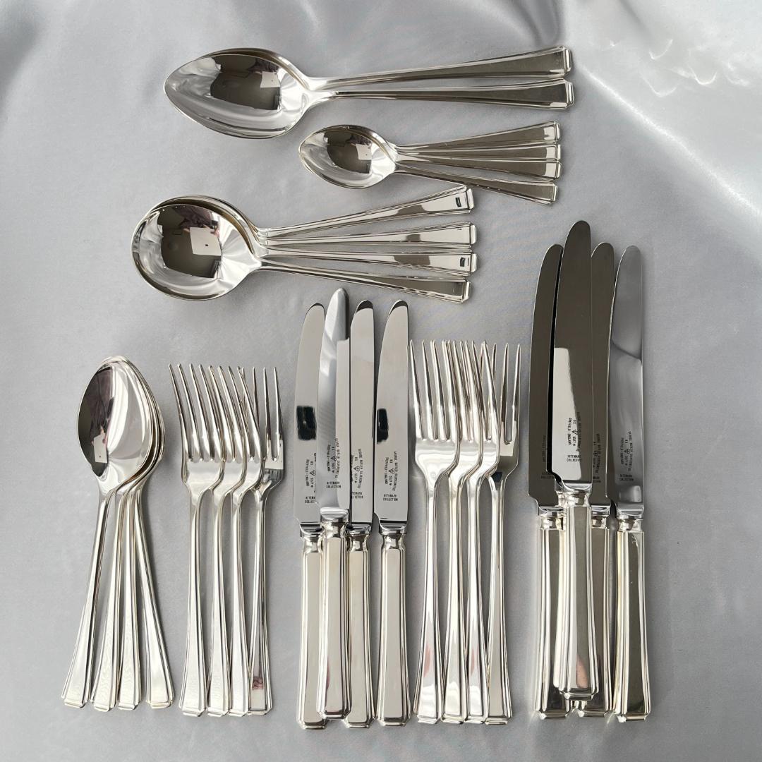 【英国】 アールデコ ディナーセット 4名用30本組 A1プレート