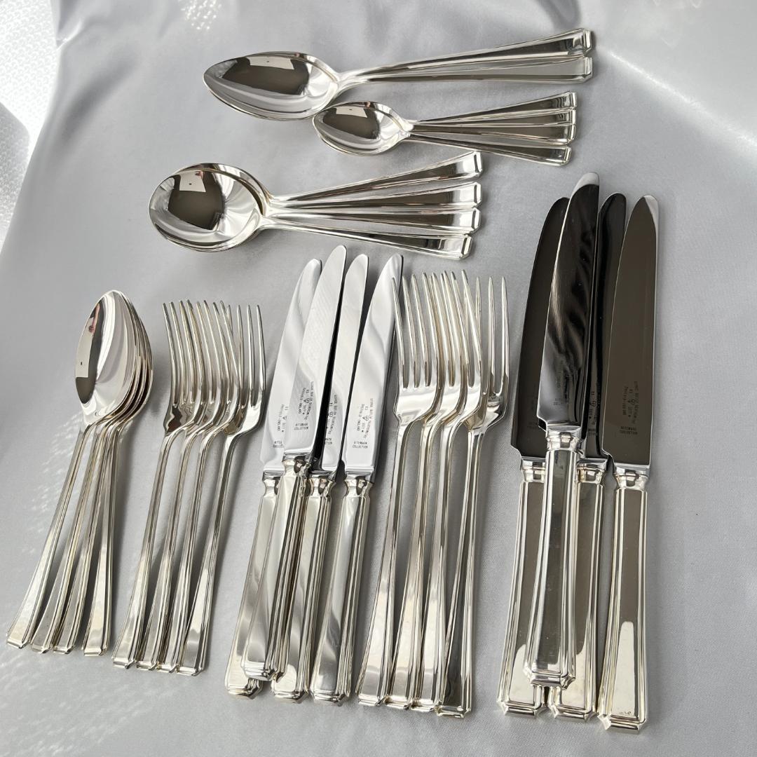 【英国】 アールデコ ディナーセット 4名用30本組 A1プレート