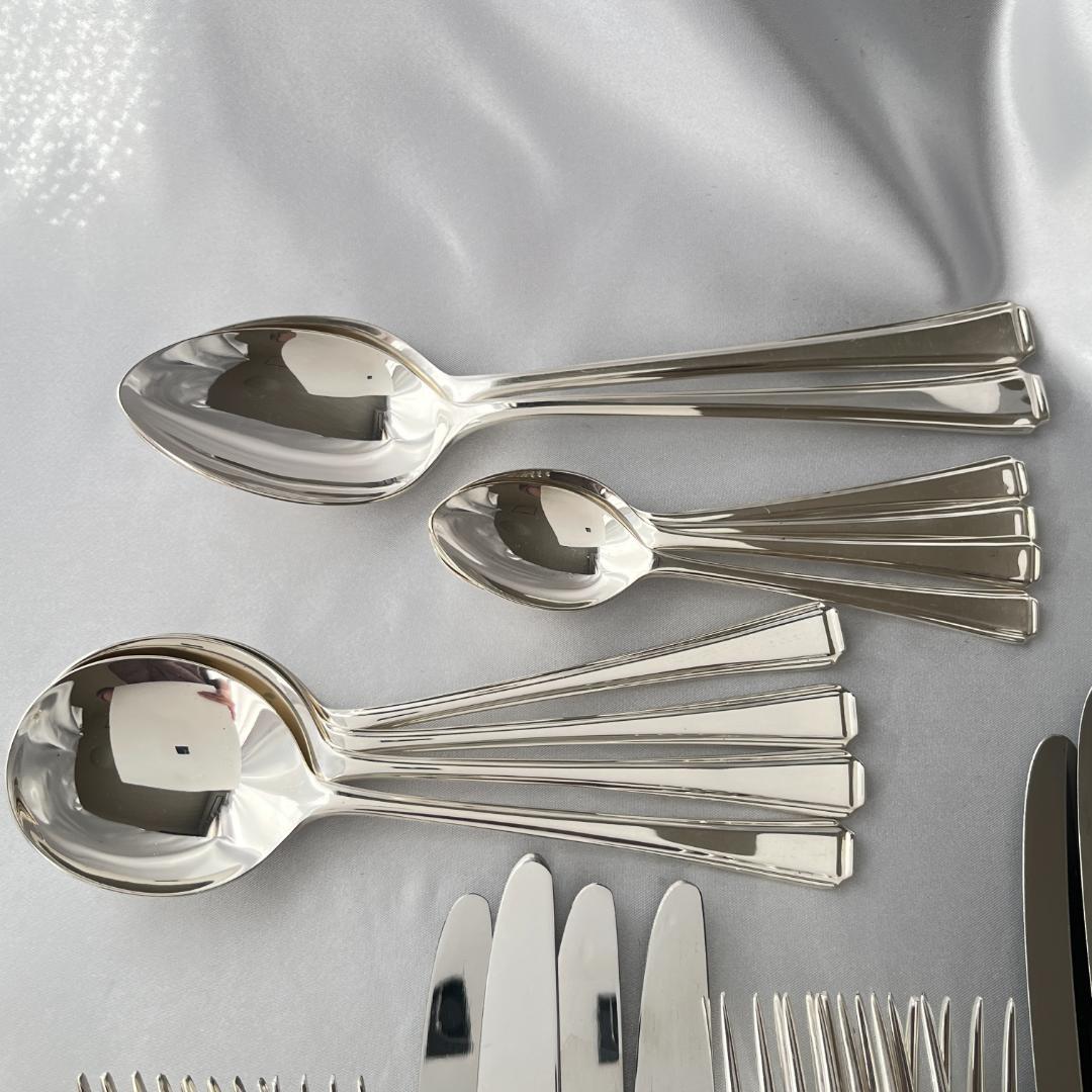 【英国】 アールデコ ディナーセット 4名用30本組 A1プレート