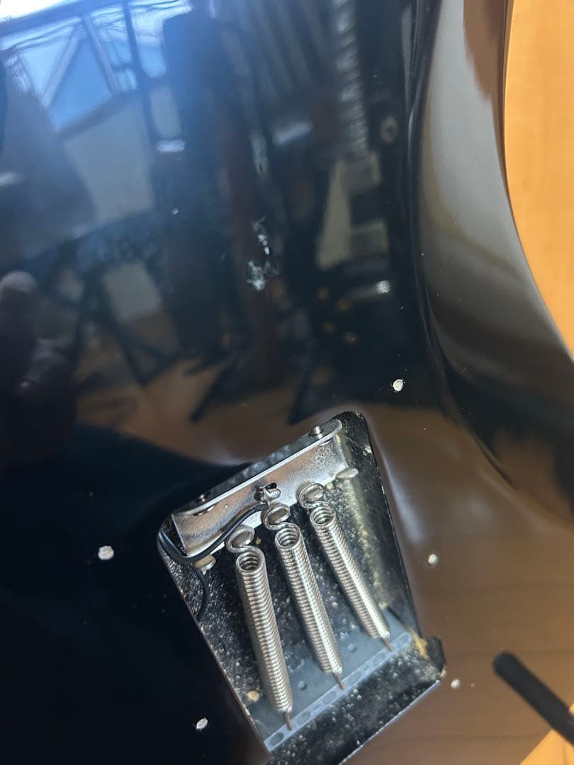 SELDERストラトキャスタータイプ黒 シングルコイル各部調整済み