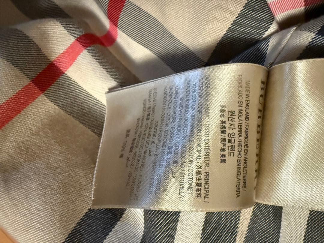 タ*ー様 BURBERRY バーバリートレンチコート 英国製 ベージュ サイズ5