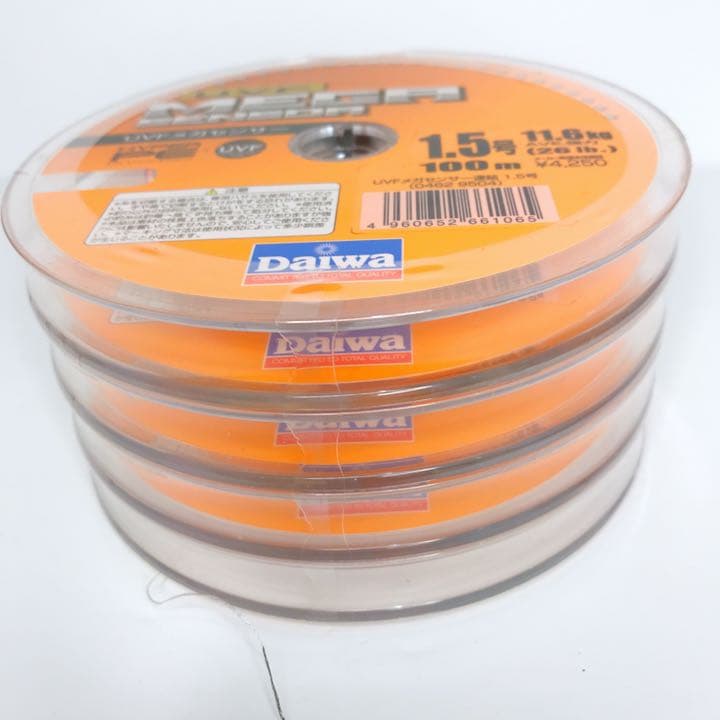 ダイワ Daiwa UVFメガセンサー PE 1.5号 100m×4連結