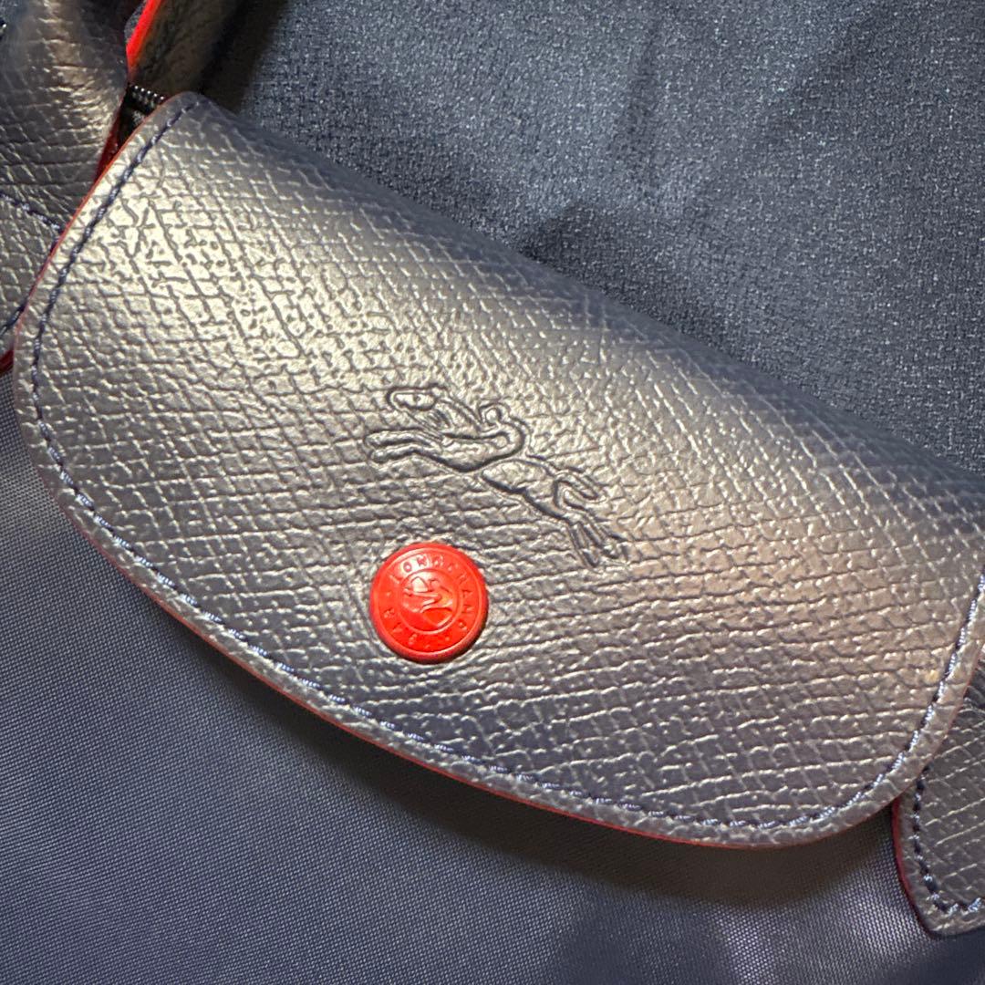 Longchamp トートバッグ ネイビー　M ルプリアージュ