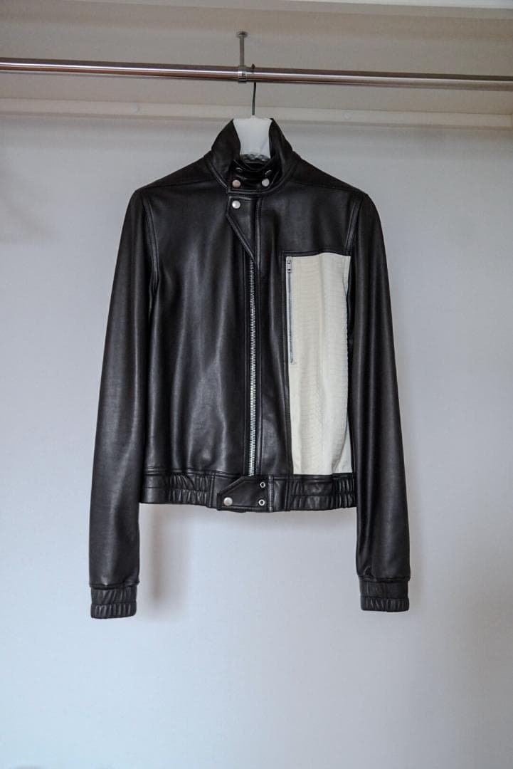 Rick Owens レザージャケット サイズ42 蛇革切替 TECUATL