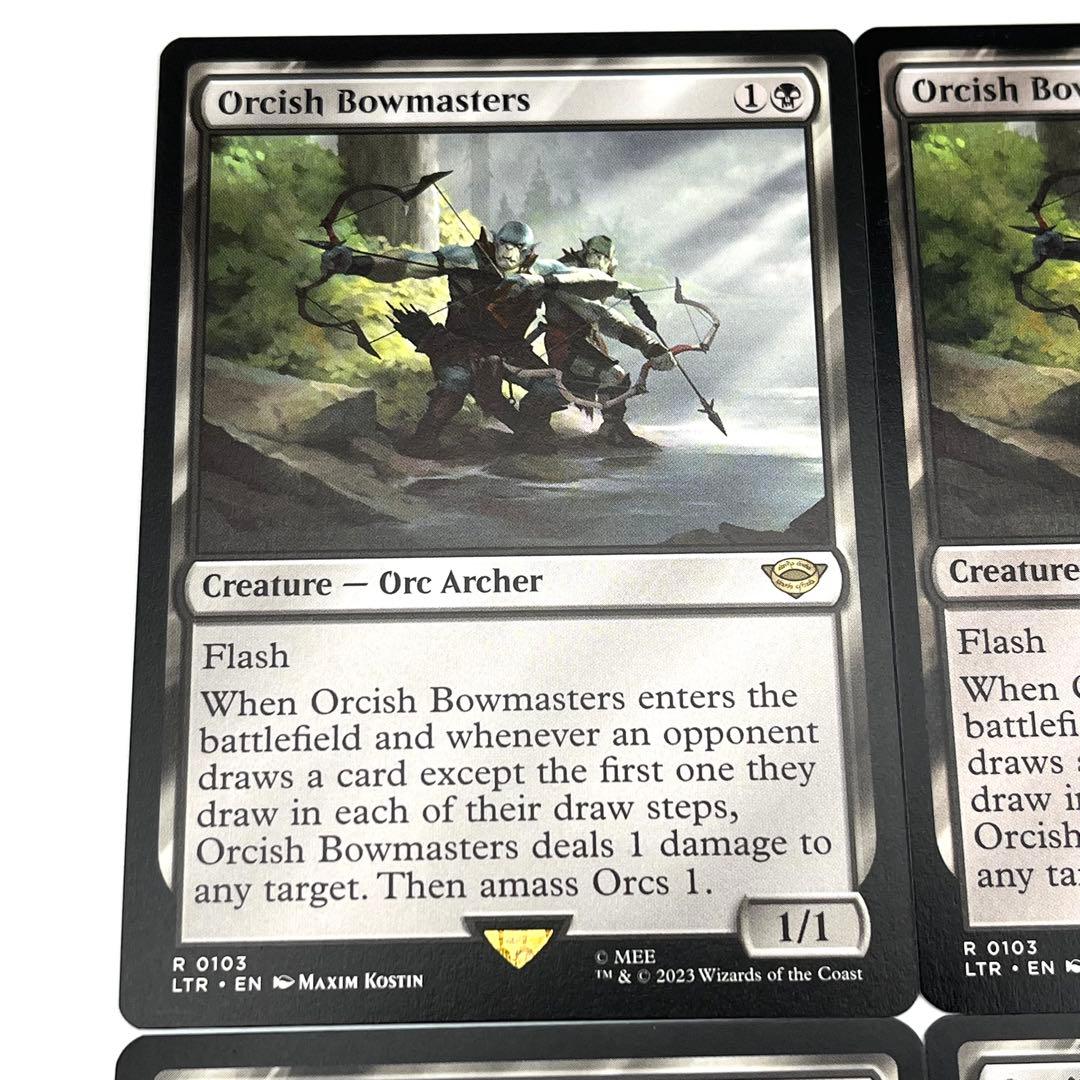 オークの弓使い　4枚セット 英語　MTG
