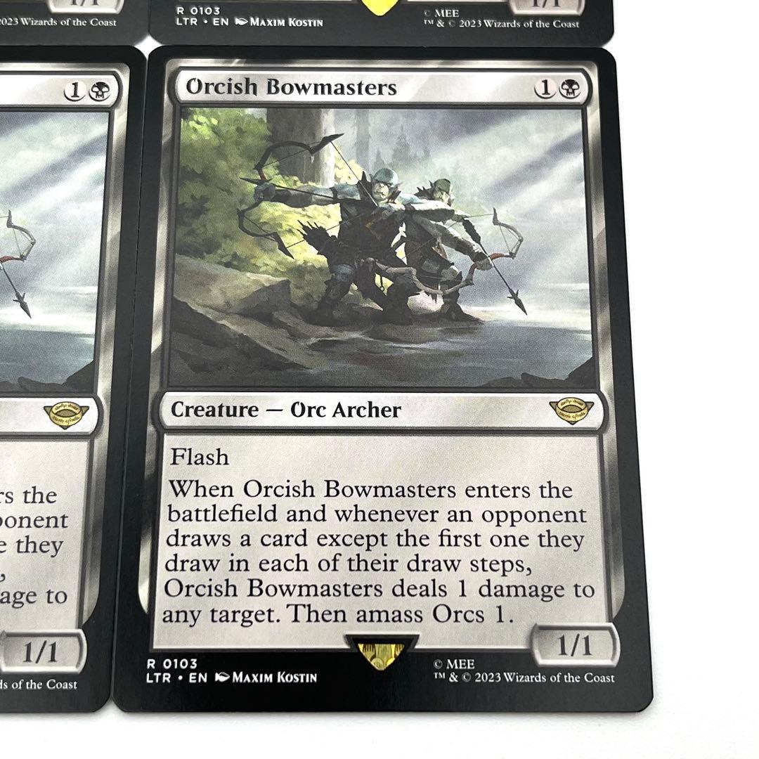 オークの弓使い　4枚セット 英語　MTG