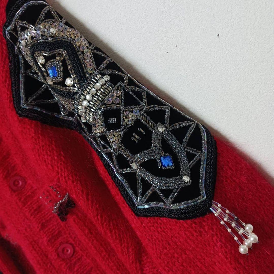 murakami様✨希少 山本寛斎KANSAI O2ヴィンテージカーディガン赤