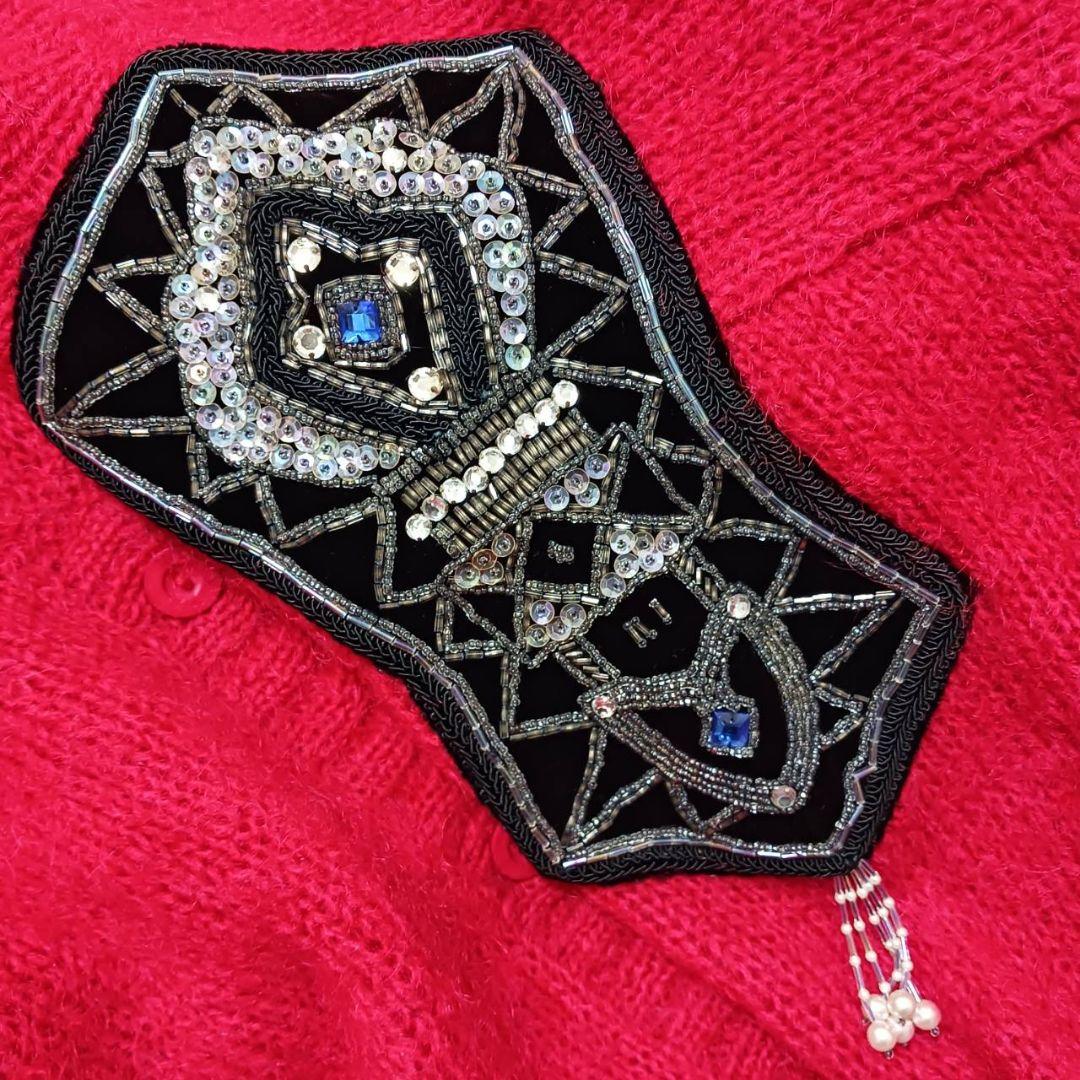 murakami様✨希少 山本寛斎KANSAI O2ヴィンテージカーディガン赤