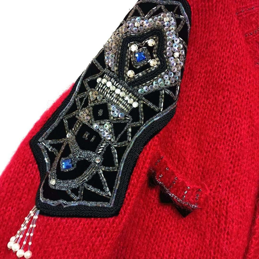 murakami様✨希少 山本寛斎KANSAI O2ヴィンテージカーディガン赤