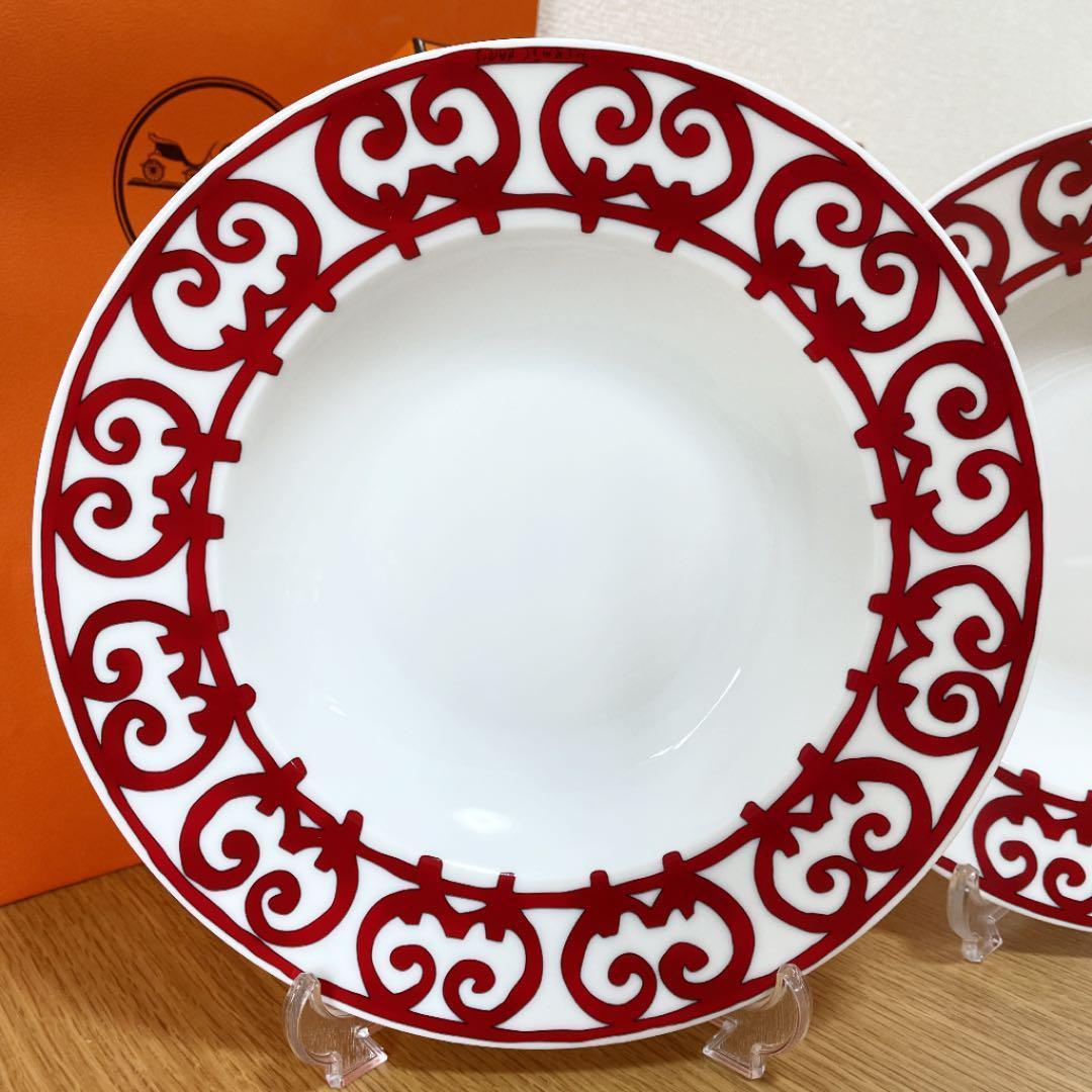 【新品　2枚　ギフト包装】エルメス　ガダルキヴィール　スーププレート