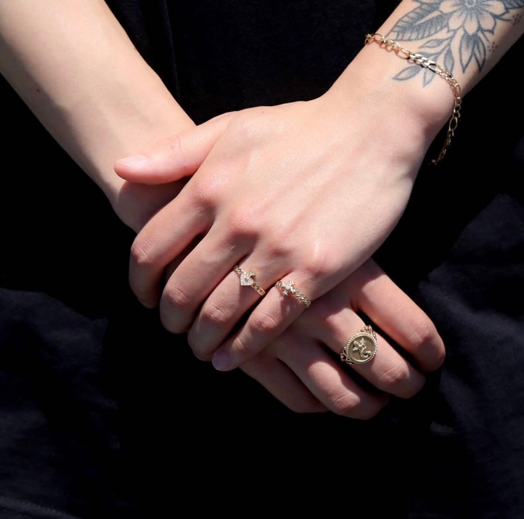 AVALANCHE 10Kゴールド クロスリング 箱付き