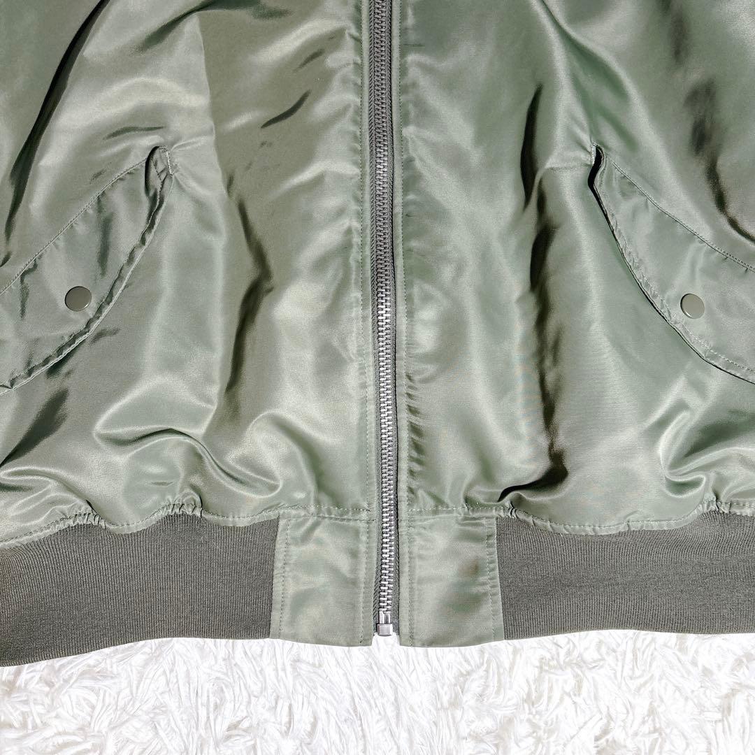 美品 PAL パル MA1 ミリタリー ジャケット カーキ 大きいサイズ