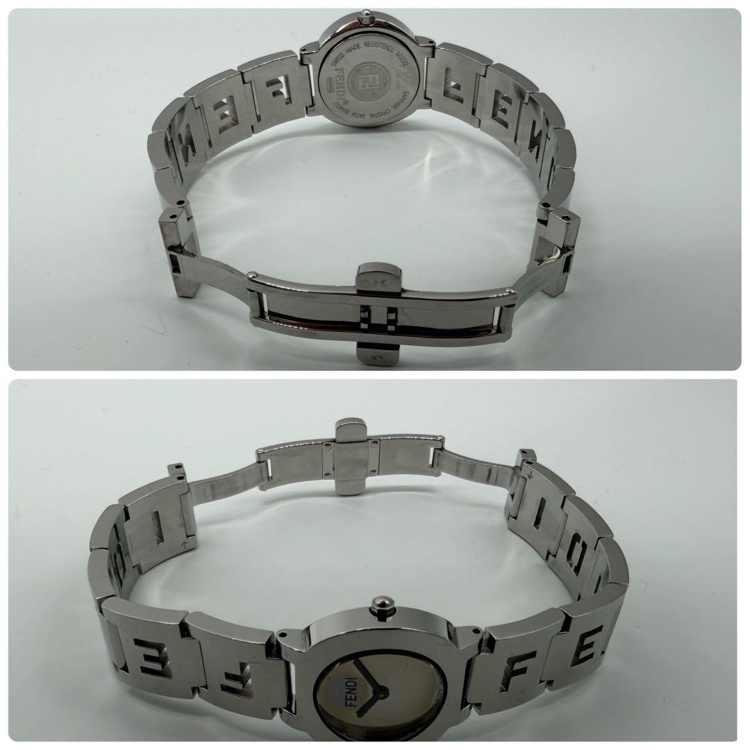 稼働/純正ベルト✨フェンディ 腕時計 3050L ミラー文字盤 QZ レディース