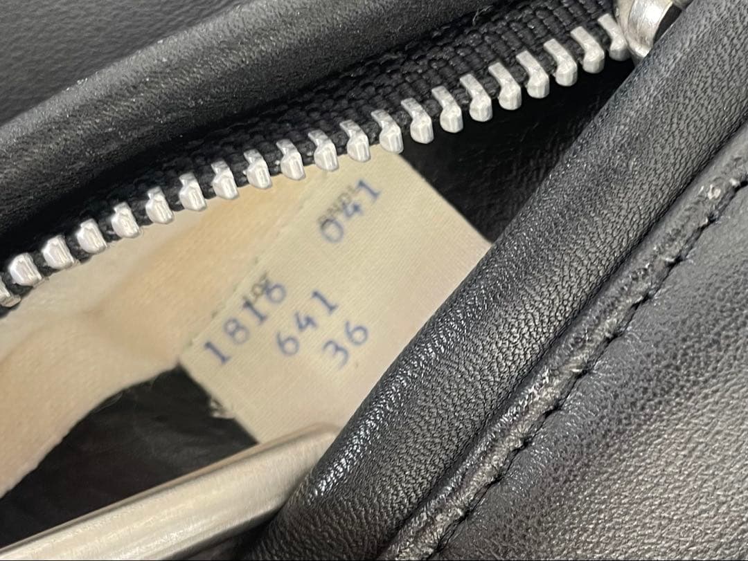 Schott ブラックレザー シングルライダースジャケット 36