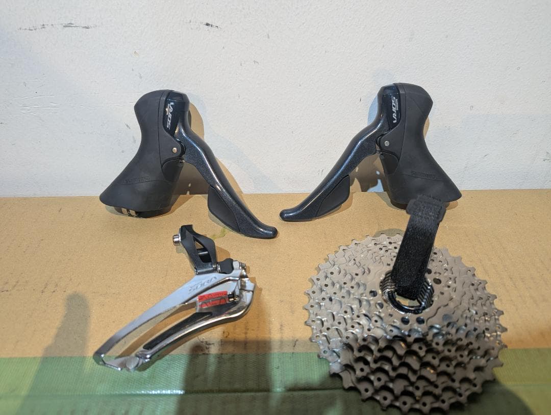 SHIMANO SORA レバー、FD、CSセット