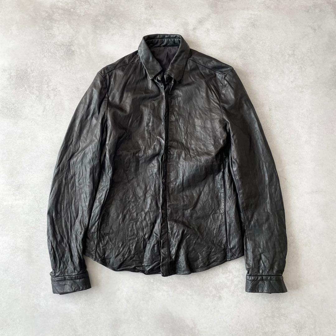 2005AW C DIEM カルペディエム ウォッシャブルレザーシャツ 2