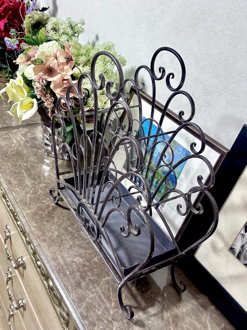 N.U.H Collection Fanラック　 アンティーク風多用途ラック