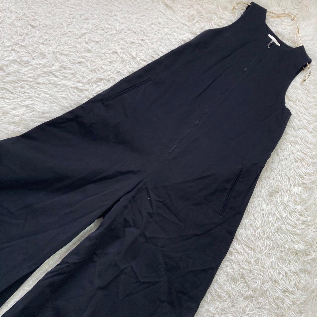 beautiful people サロペット ブラック 38 ワイドパンツ