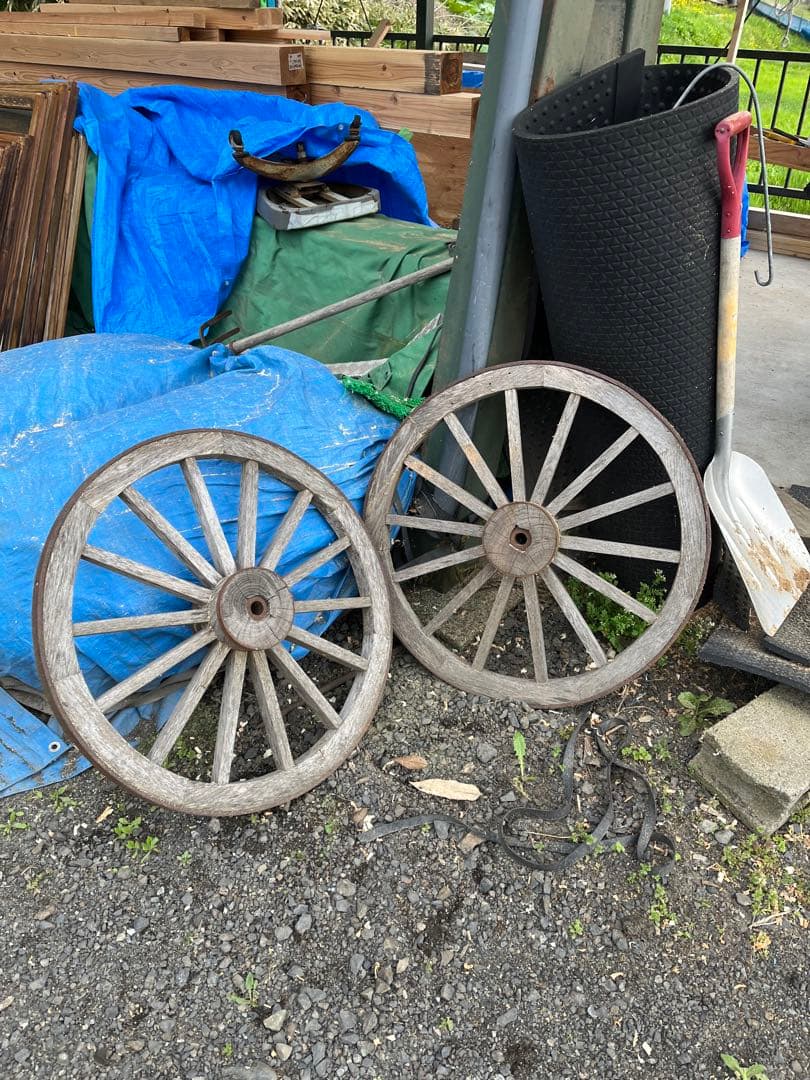馬車、荷車、車輪、アンティーク、装飾